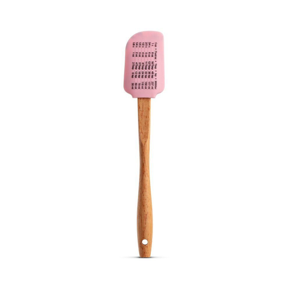 Silicone Spatula with Measurements - Leopard